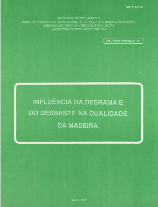 Influencia da Desrama e do Desbaste na Qualidade da Madeira